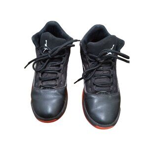 Nike Air Jordan Kids Basketball Shoes Black/Red Athletic Sneakers Size 6.5Y